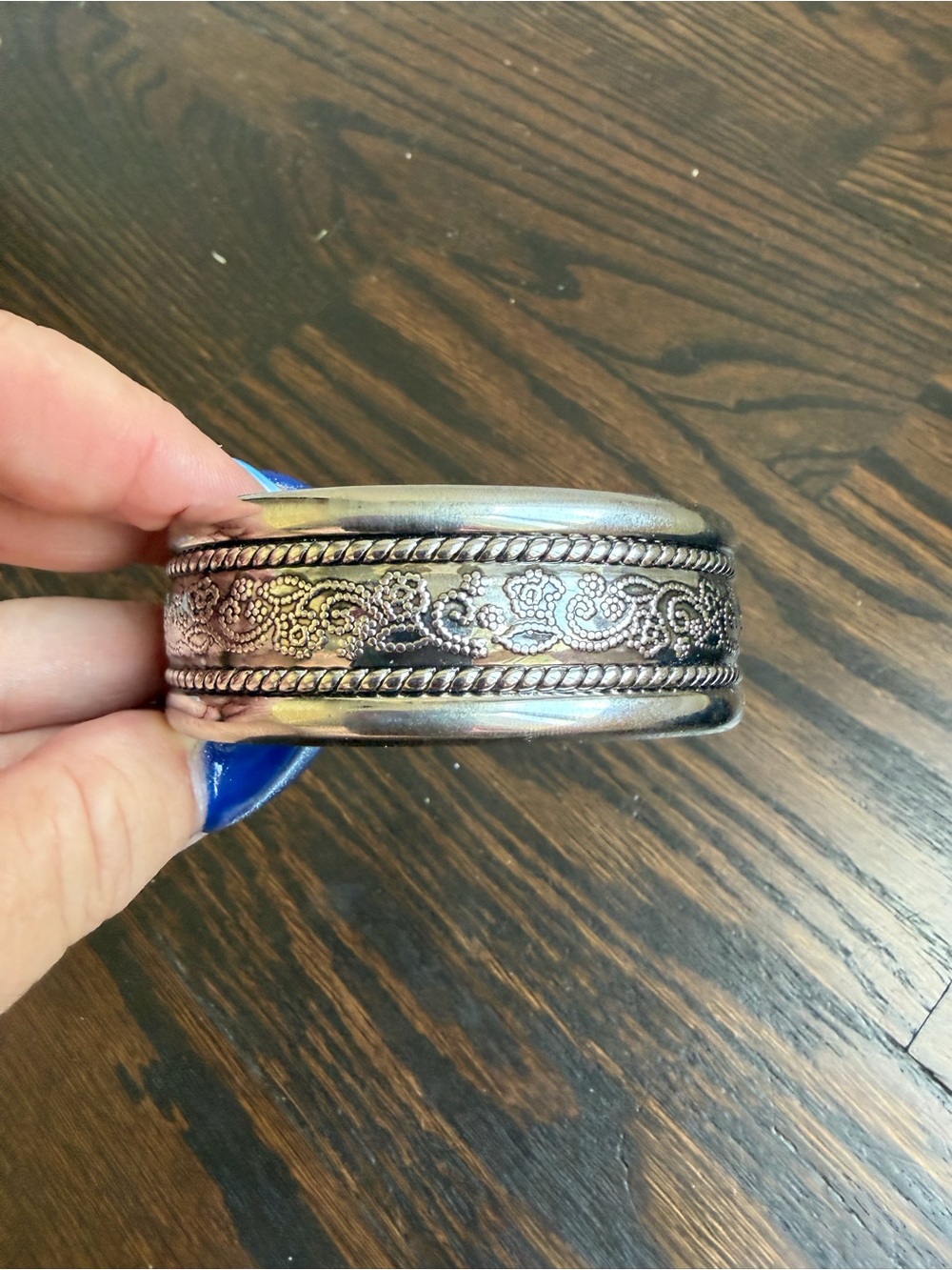 Silver-Tone Cuff Bracelet